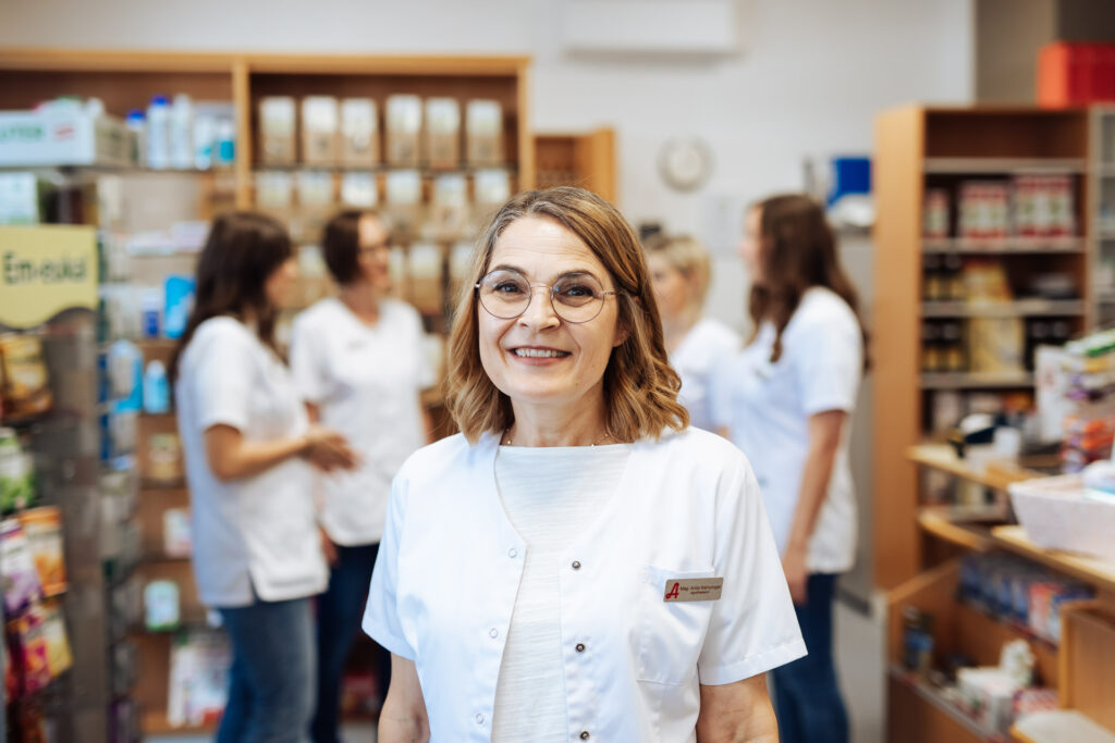 Anita Kempinger, Inhaberin der Apotheke zum heiligen Benedikt und Kundin von SuS.digital